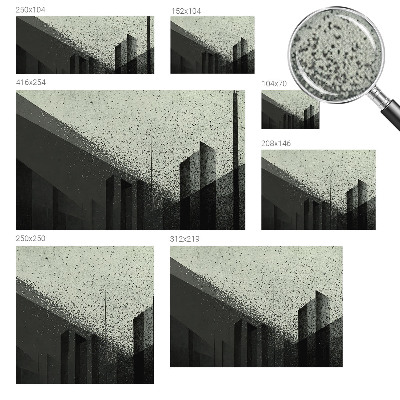 Carta da parati effetto profondità Geometria della città