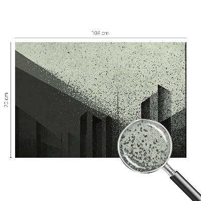 Carta da parati effetto profondità Geometria della città