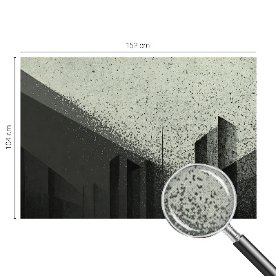 Carta da parati effetto profondità Geometria della città