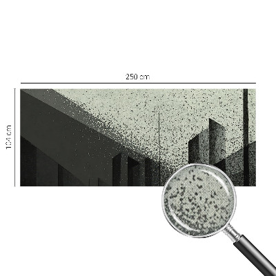 Carta da parati effetto profondità Geometria della città