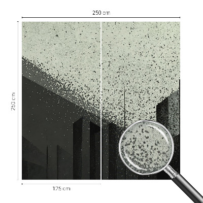 Carta da parati effetto profondità Geometria della città