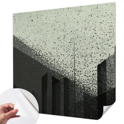 Carta da parati effetto profondità Geometria della città