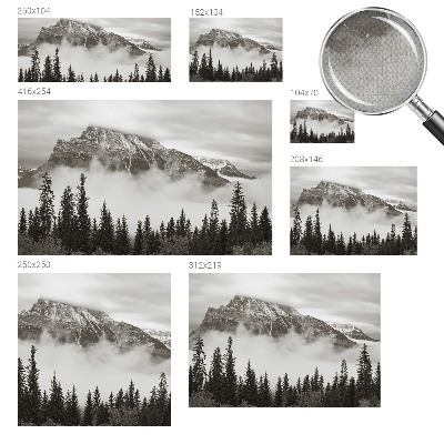 Carta da parati cameretta paesaggio montano