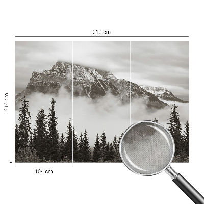 Carta da parati cameretta paesaggio montano