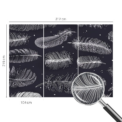 Carta da parati 3D Piume delicate