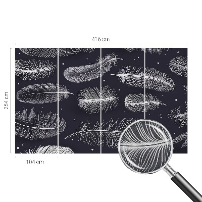 Carta da parati 3D Piume delicate