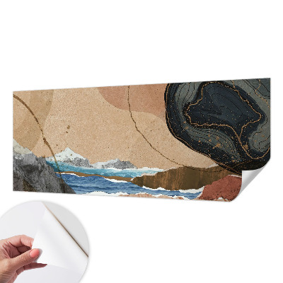Carta da parati panoramica effetto 3D Paesaggio astratto