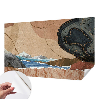 Carta da parati panoramica effetto 3D Paesaggio astratto