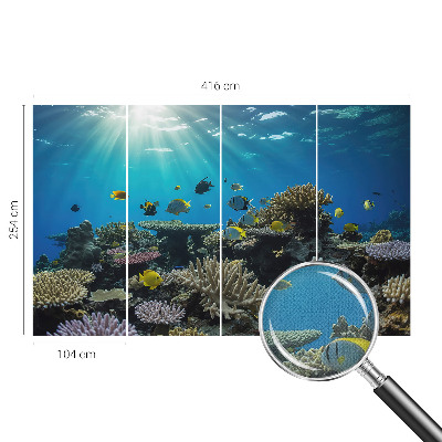 Fotomurale effetto 3D Mondo sottomarino