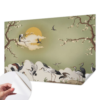 Carta da parati effetto profondità Natura elegante