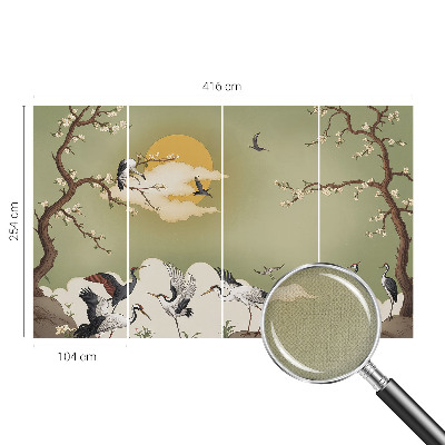 Carta da parati effetto profondità Natura elegante