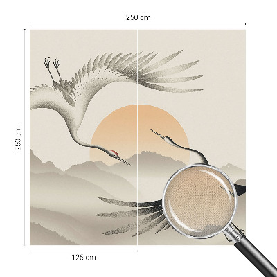 Carta da parati per cameretta East Cranes