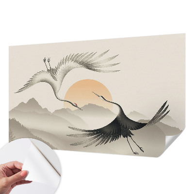 Carta da parati per cameretta East Cranes