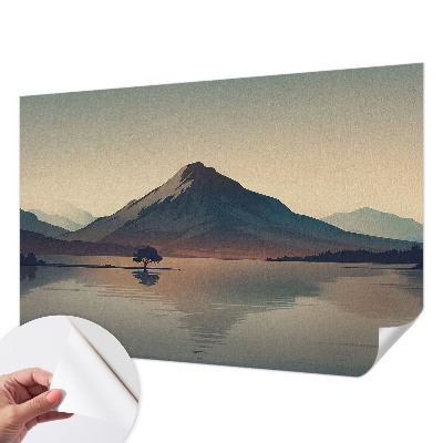 Fotomurale 3D paesaggio montano