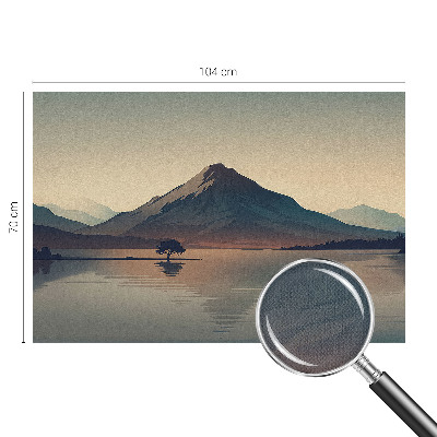 Fotomurale 3D paesaggio montano