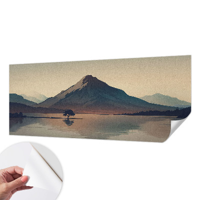 Fotomurale 3D paesaggio montano