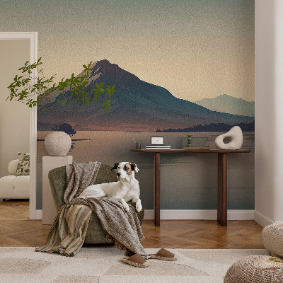 Fotomurale 3D paesaggio montano