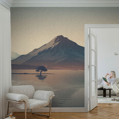 Fotomurale 3D paesaggio montano