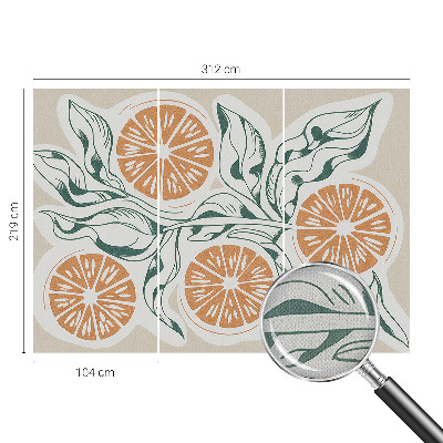 Carta da parati 3D Motivi di frutta