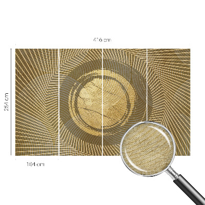 Carta da parati panoramica effetto 3D Linee radianti