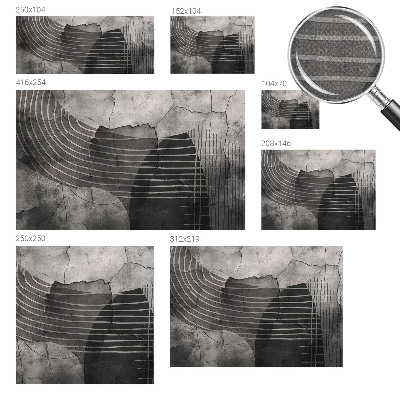 Carta da parati effetto profondità Linee astratte