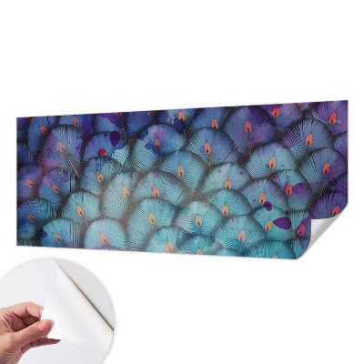 Carta da parati 3D Piume colorate