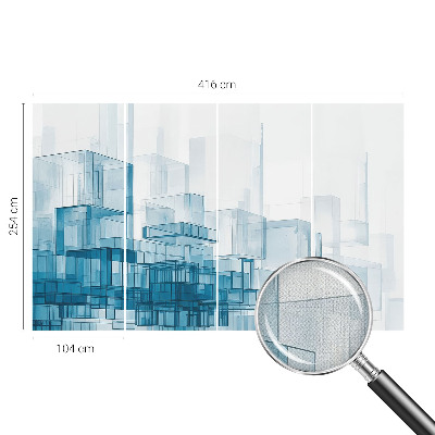 Fotomurale adesivo Cubi trasparenti