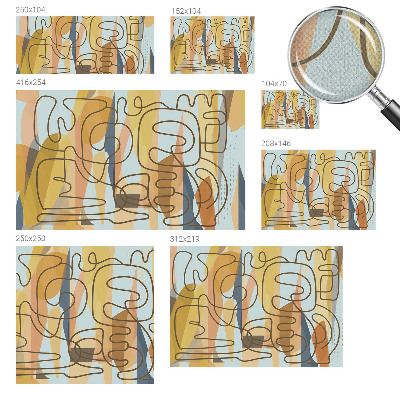 Fotomurale effetto 3D Forme astratte