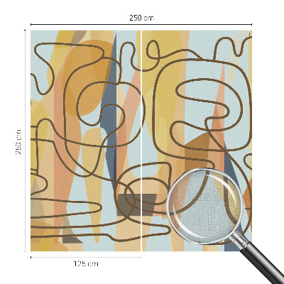 Fotomurale effetto 3D Forme astratte