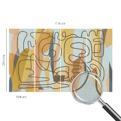 Fotomurale effetto 3D Forme astratte