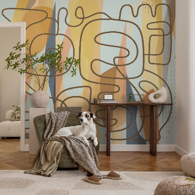 Fotomurale effetto 3D Forme astratte