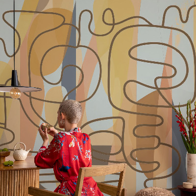 Fotomurale effetto 3D Forme astratte