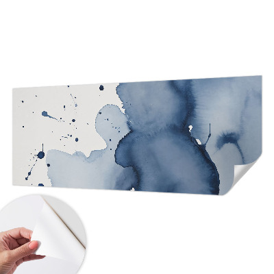Carta da parati effetto profondità Schizzi blu navy