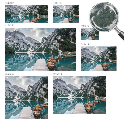 Carta da parati per cameretta panorama montano