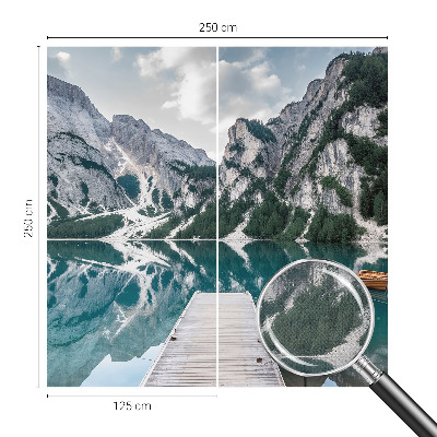 Carta da parati per cameretta panorama montano