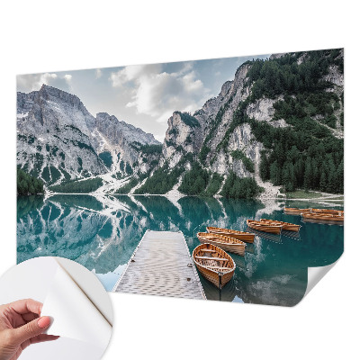 Carta da parati per cameretta panorama montano