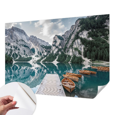 Carta da parati per cameretta panorama montano