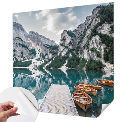 Carta da parati per cameretta panorama montano