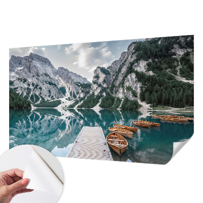 Carta da parati per cameretta panorama montano