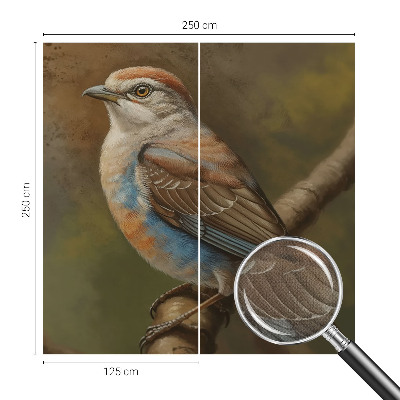 Fotomurale effetto 3D Ritratto di uccello