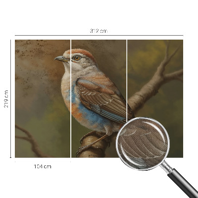 Fotomurale effetto 3D Ritratto di uccello