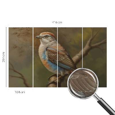 Fotomurale effetto 3D Ritratto di uccello