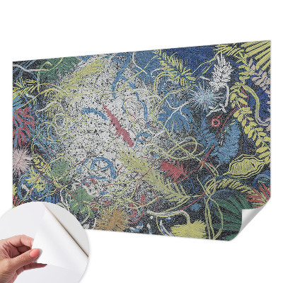 Fotomurale per cameretta Spirali di piante