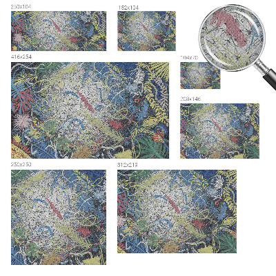 Fotomurale per cameretta Spirali di piante