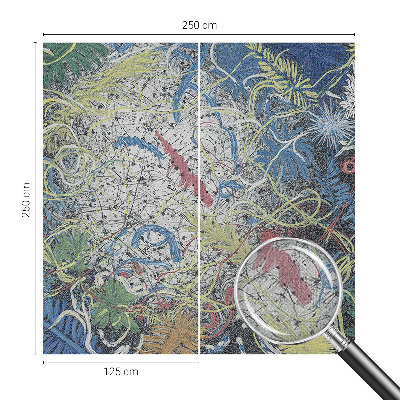 Fotomurale per cameretta Spirali di piante