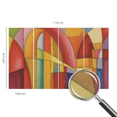 Carta da parati cameretta Forme energetiche