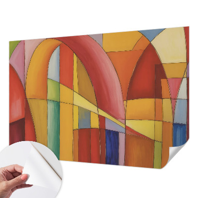 Carta da parati cameretta Forme energetiche