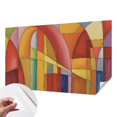 Carta da parati cameretta Forme energetiche