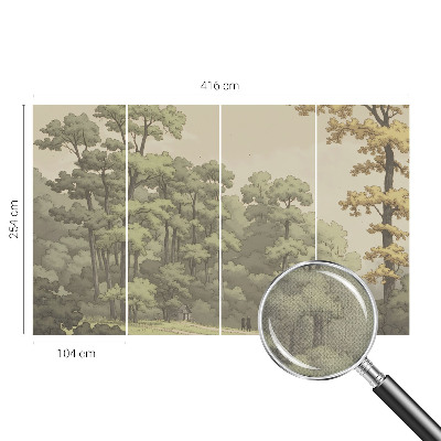 Carta da parati adesiva Idillio nella foresta
