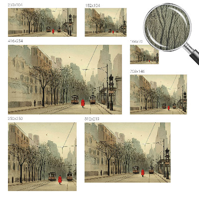 Carta da parati 3D Simmetria urbana